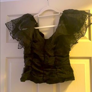 Sweet smiles ruched blouse